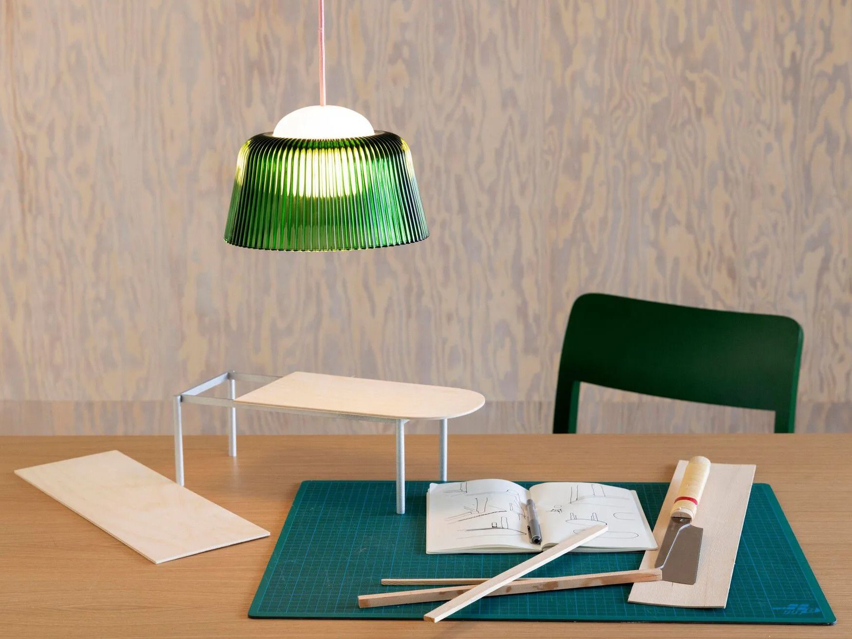 Прямоугольный стол с алюминиевыми или твердыми дубовыми ножками Hay пристройка ARCH-00111000 - Вид №13