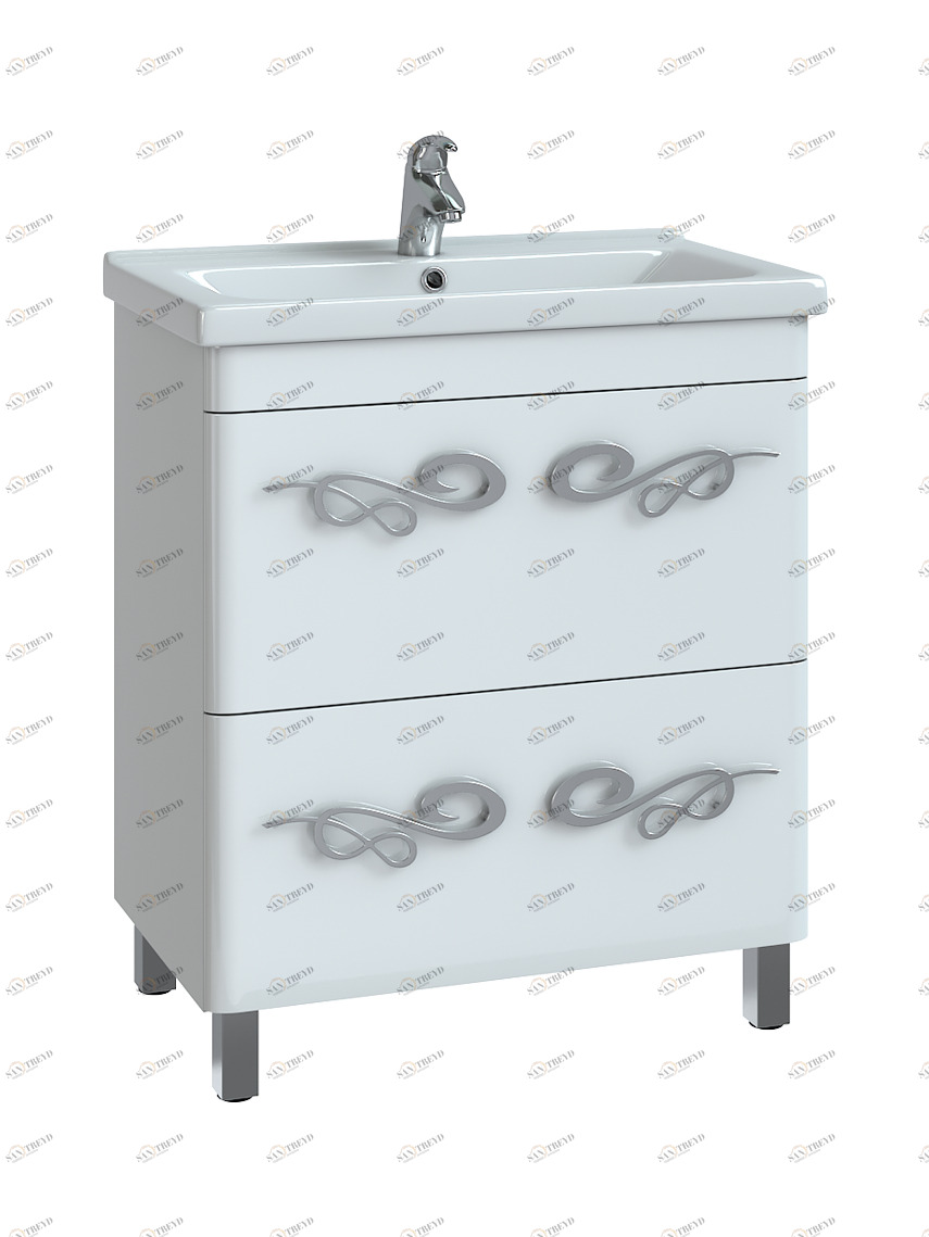 Тумба Olivia-2 700 (Olivia)700⨉430⨉830 мм белый Santreyd sun-id-664497