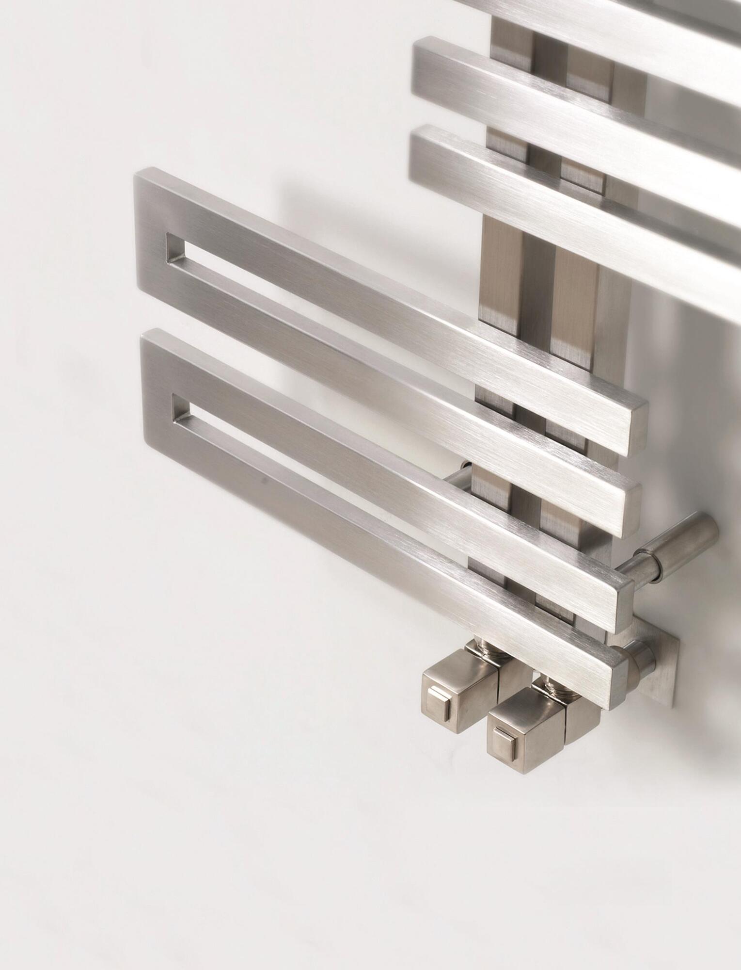 Полотенцесушитель Hammam UNO Stainless steel  комбинированный; электрический или водяной Сталь  - Вид №40