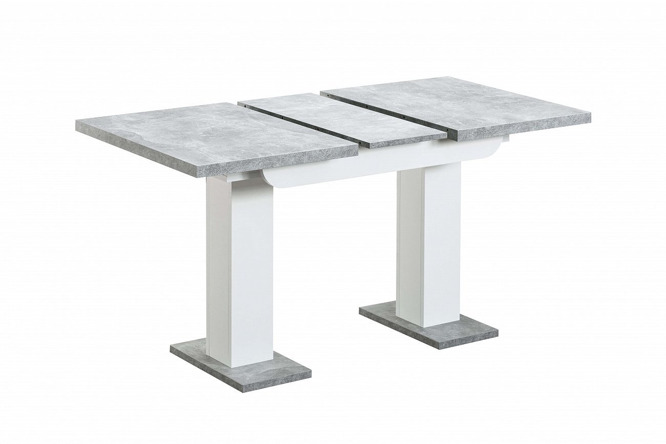 Стол обеденный раздвижной 110-166 см бело-серый Clyde STOOL GROUP  00-3958854 Белый;серый  - Вид №3