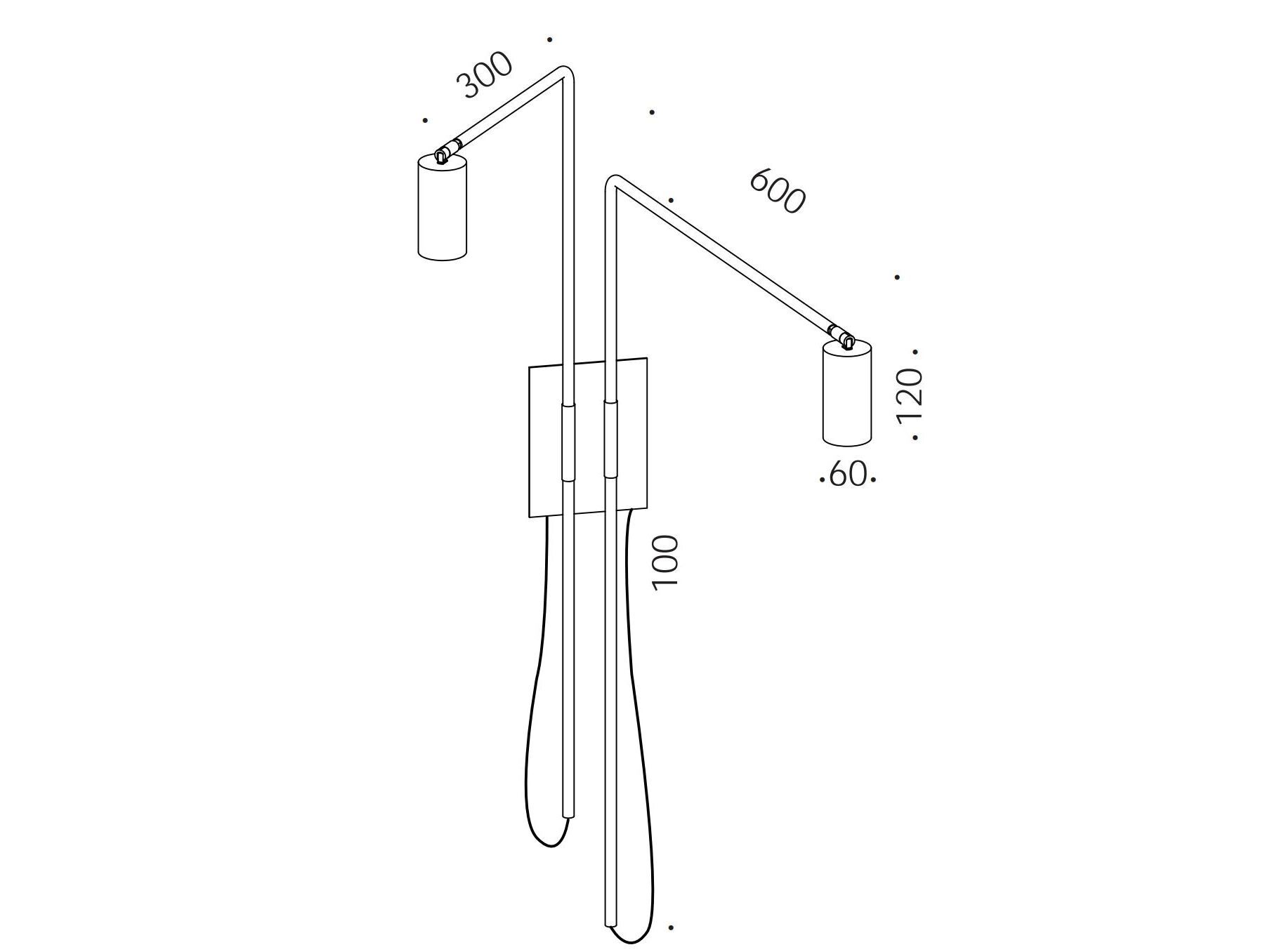 Регулируемый настенный светильник Renzo Serafini стекло ARCH-00138203 - Вид №6