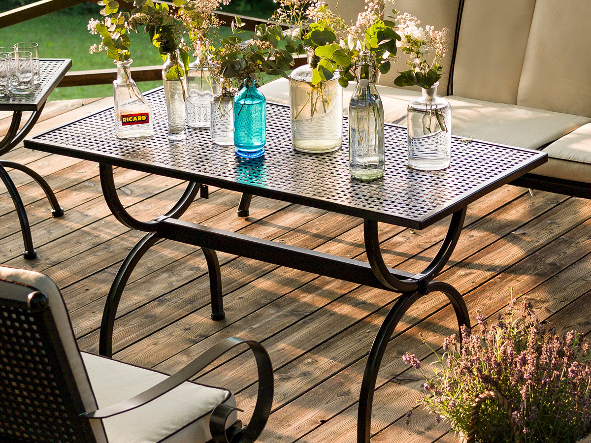 98.00.0888 Комплект для гостиной Romeo Elegance красный, 7 предметов. - в том числе 2 кресла, 2 подушки для сиденья / спинки красные, 1 скамейка для отдыха, 1 подушка для скамейки красного цвета, 1 стол для отдыха 135 × 70 Mbm - Вид №5