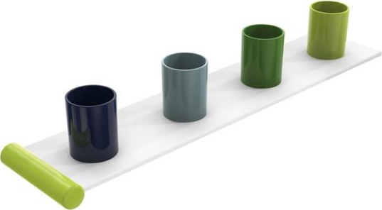 800.03.411 Набор удлинителей для держателей зубных щеток, 4 места HEWI Kids - Вид №1