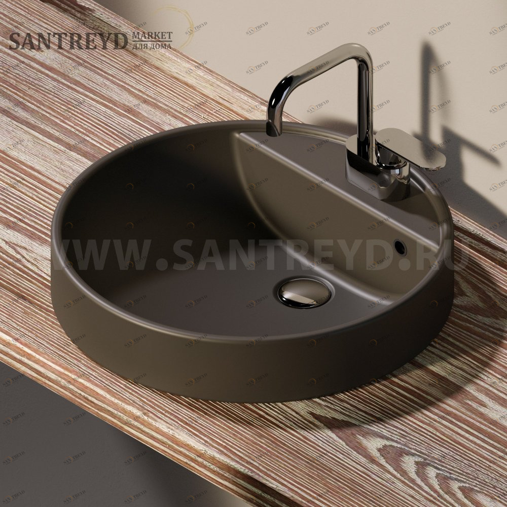 50557006 Накладная раковина под столешницу  круглая Ceramica Flaminia Twin