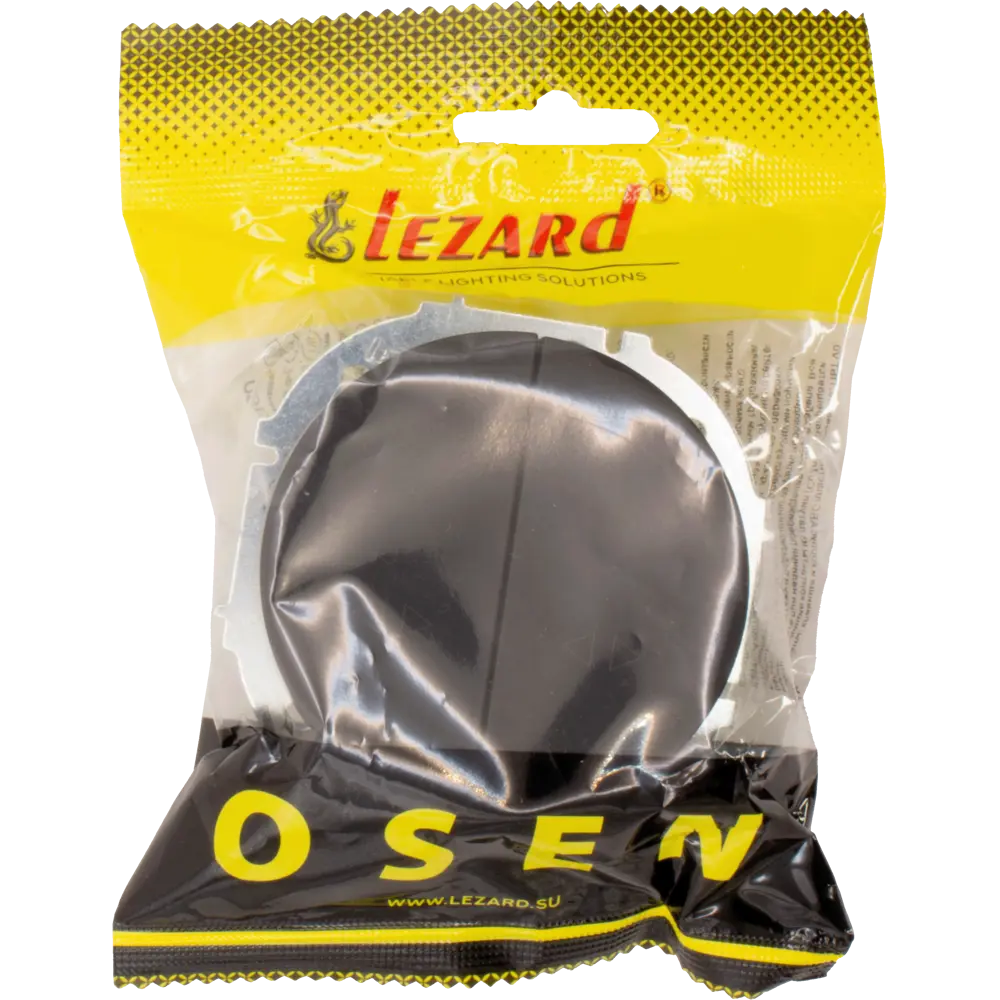 Выключатель промежуточный встраиваемый Lezard Osen 2 клавиши цвет черный 89440950 STLM-2117790 - Вид №6