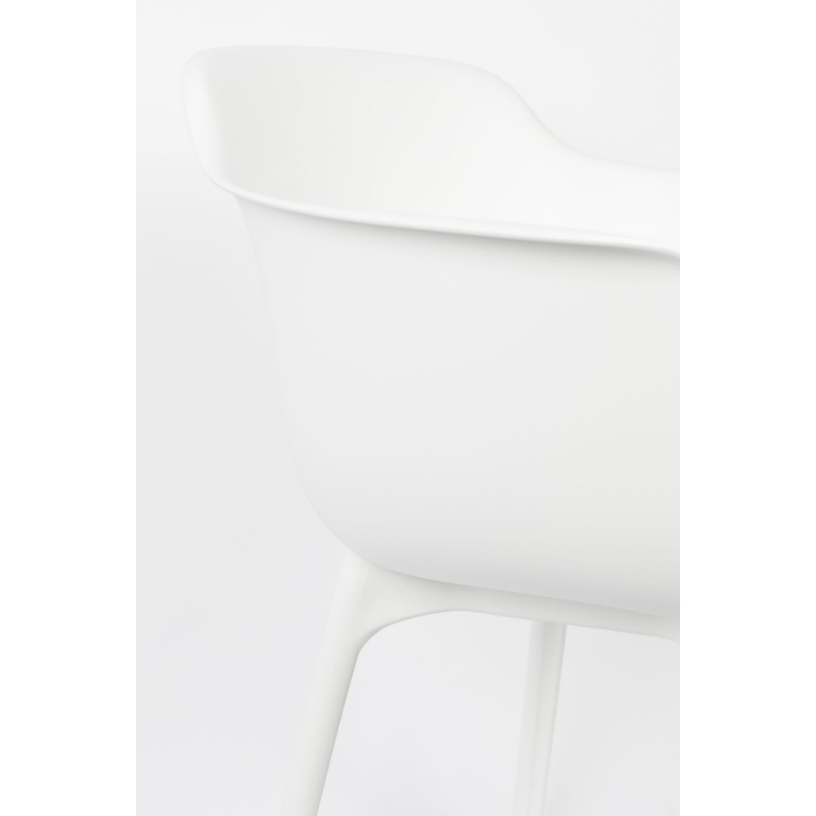 Кресло Mae, белое White Label Living 1200163 - Вид №12