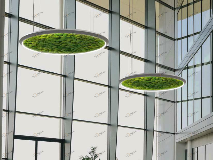 Sattler Подвесной светильник из сухого мха Luce verde sun-id-1499355