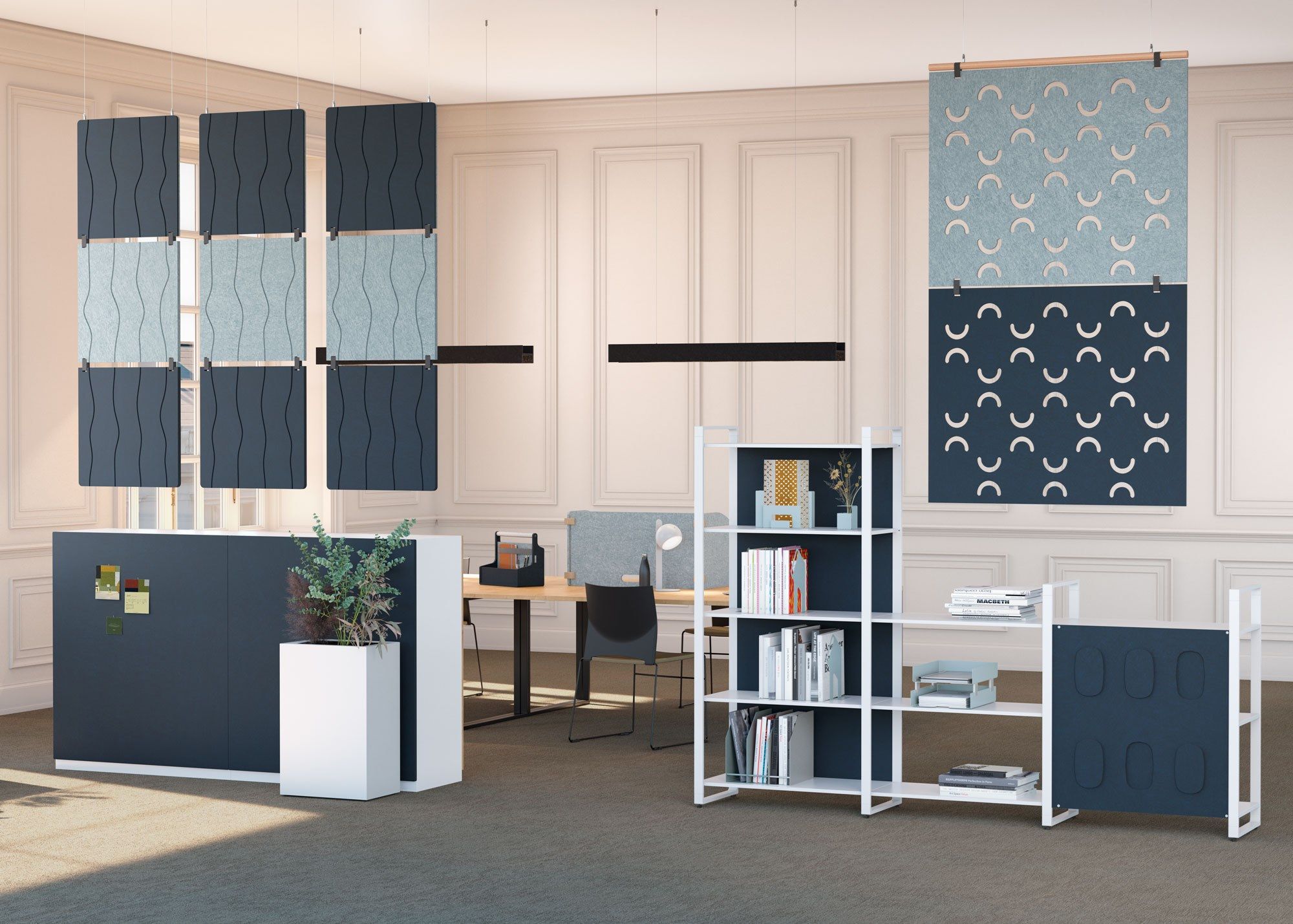 Рециркулированная ПЭТ подвесная акустическая панель Manade войлок ARCH-00084545 - Вид №4