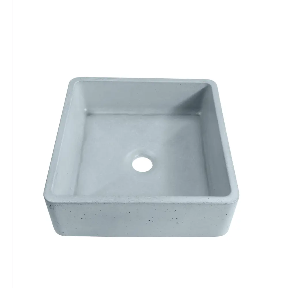 Раковина Square накладная 36x36 см цвет серый матовый 89349568 STLM-2077411 Santreyd