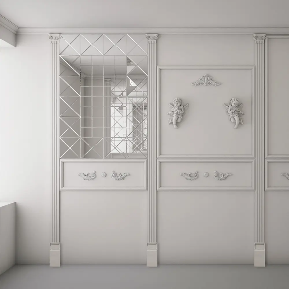 База к пилястре полиуретан Decomaster DD 310 белая 37 мм STLM-2012810 - Вид №2