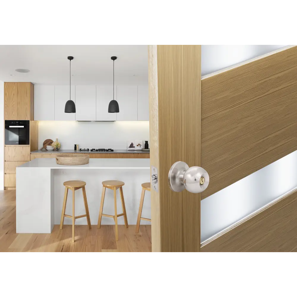 Santreyd Ручка-кноб для межкомнатных дверей с фиксатором, хром 89347016 STLM-1323779 - Вид №8