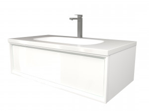 У72787 Тумба Milacco 100П 1в.я. Pure White (верх) 1 Marka