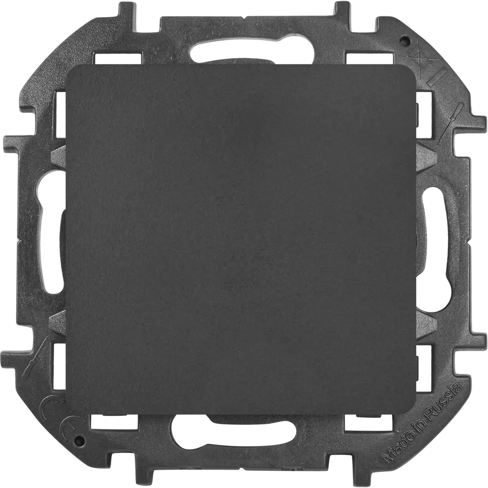 LEXMAN Lilian — одноклавишный выключатель скрытого монтажа в антрацитовом цвете 86761717 STLM-0071409 - Вид №1