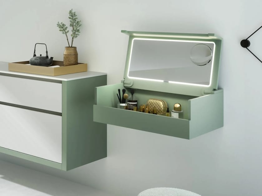 Подвесной шкаф для ванной комнаты с зеркалом Mobilcrab тщеславие ARCH-00071050