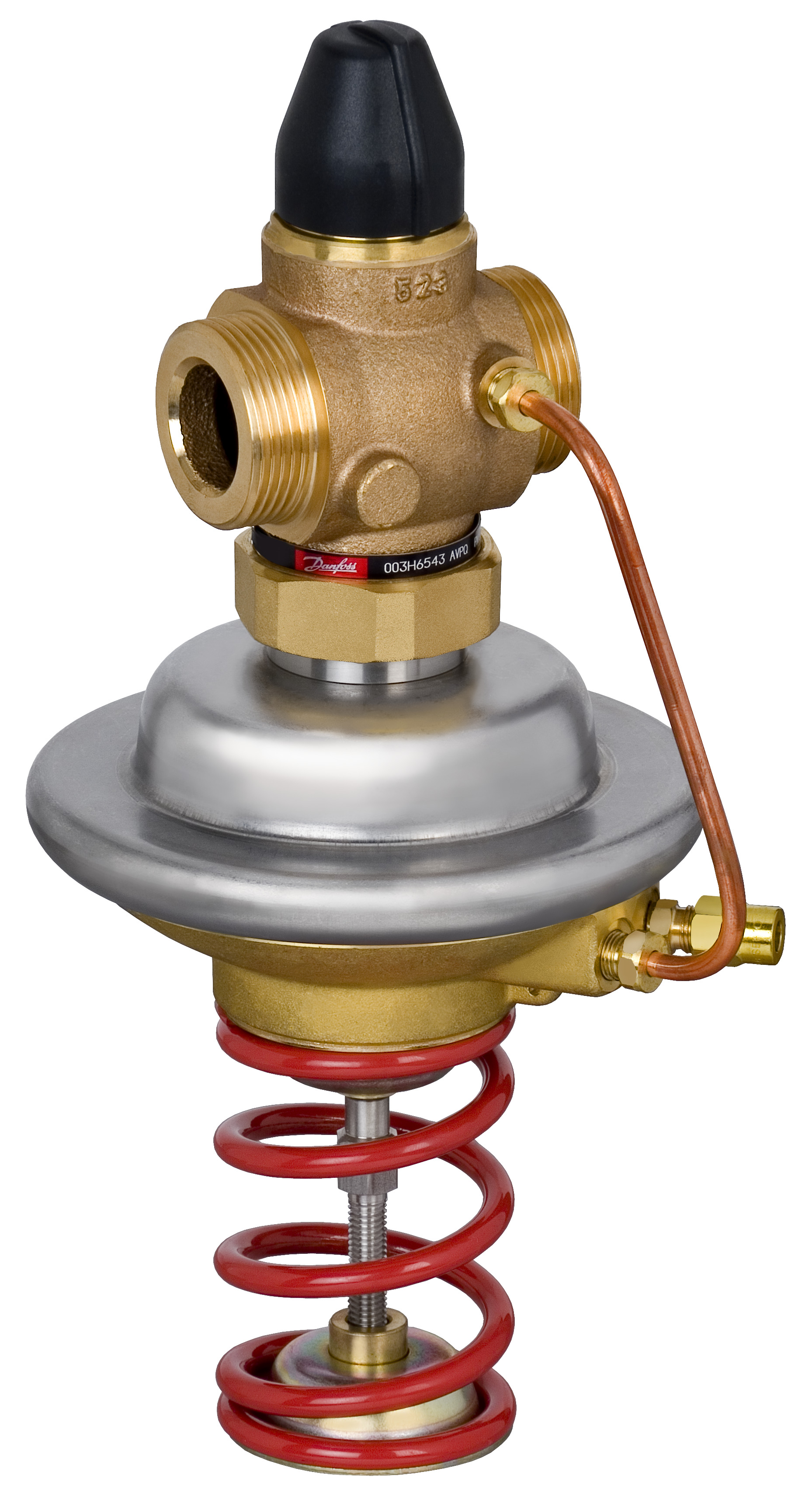 Danfoss Регулятор перепада давления AVPQ для монтажа на обратном трубопроводе РПД AVPQ PN25 15/10,3-2,0/0,2/рез/обр. 003H6921  - Вид №14