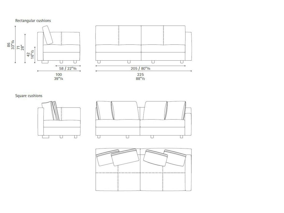 Кожаный модульный угловой диван Poltrona Frau коллекция - диваны и кресла ARCH-00060847 - Вид №35