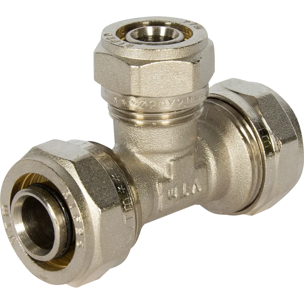 Тройник переходной Valtec 26×20×26 мм для металлопластиковых труб 10518321 STLM-0809238