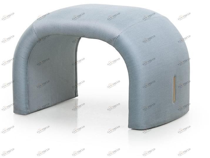 Turri Прямоугольный пуф из ткани с обивкой Eclipse sun-id-1354899