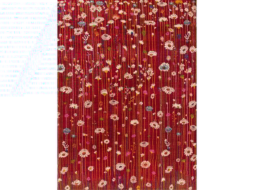 Шерстяной прямоугольный цветочный ковер Zollanvari Flower Meadow ARCH-00130550