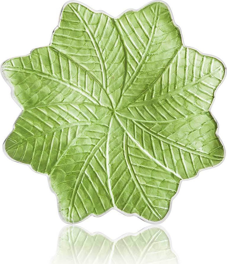 10552500 Julia Knight Блюдо-лист Julia Knight "Флора. Лилия" 38см (мохито) Алюминий 