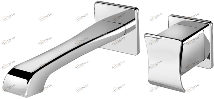 Fir Italia Смеситель для умывальника настенный из латуни с одной ручкой Déco 87 8718108