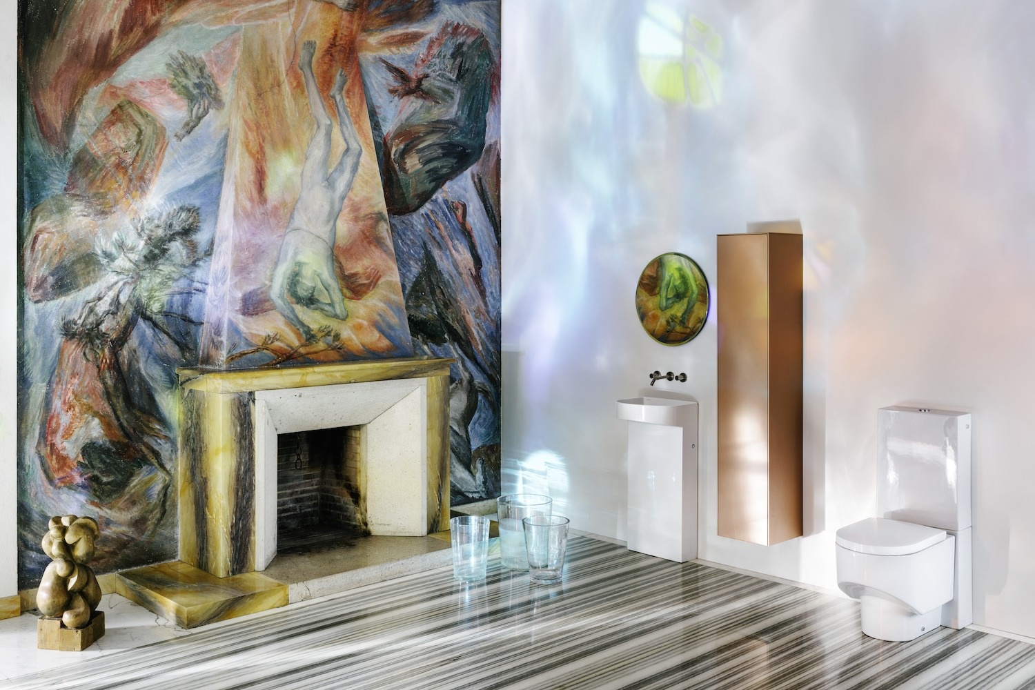 H8296647578841 Бачок напольный, состоит из 2 частей, подвод воды сбоку, справа и снизу LAUFEN PRO - Вид №5