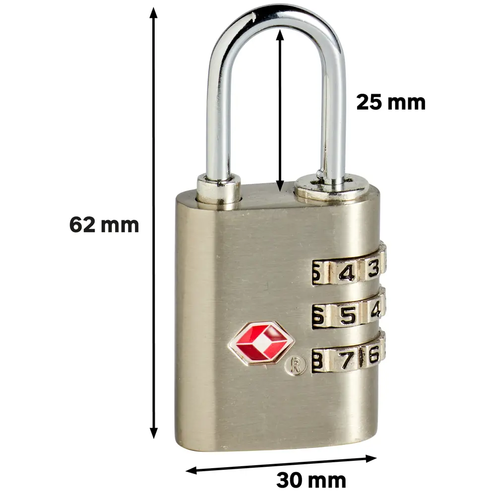 Замок багажный кодовый Standers, 30 мм, ЦАМ/сталь, 2 шт STLM-2178771 - Вид №2
