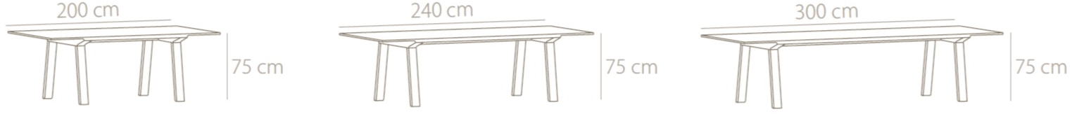 Punt Прямоугольный стол из массива дерева sun-id-1457409 - Вид №9