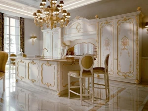 Andrea Fanfani Деревянная кухня с островом Opera L46