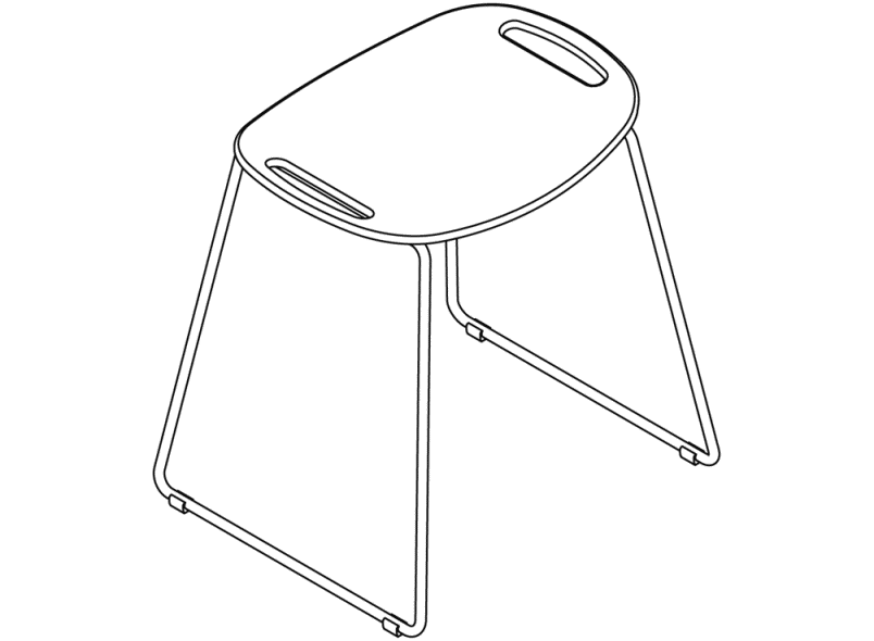 950.51.30090 табурет для душа HEWI System 900 - Вид №2