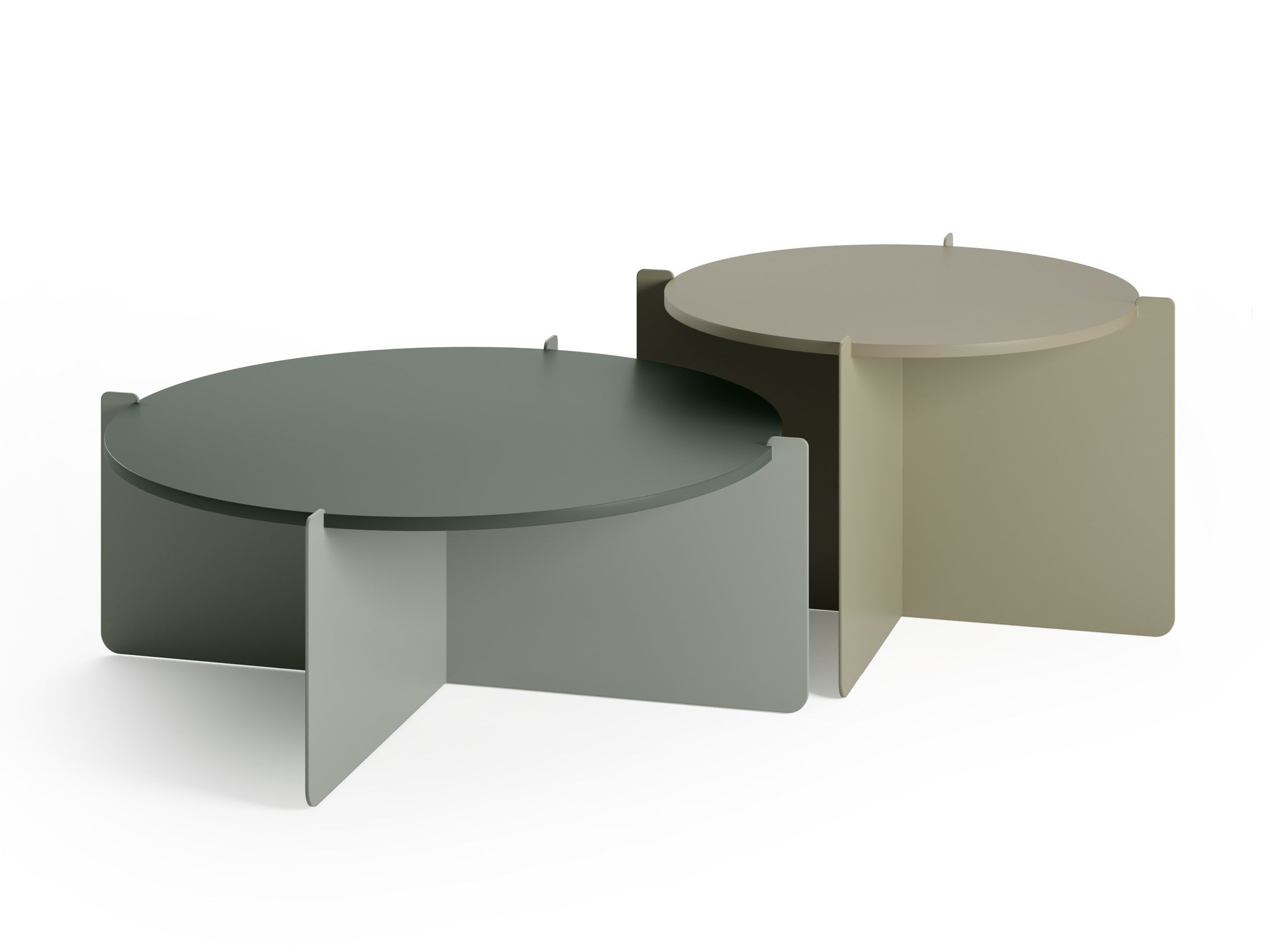 Меламин круглый журнальный столик с металлической основой Innova Imbottiti Чт ARCH-00103973