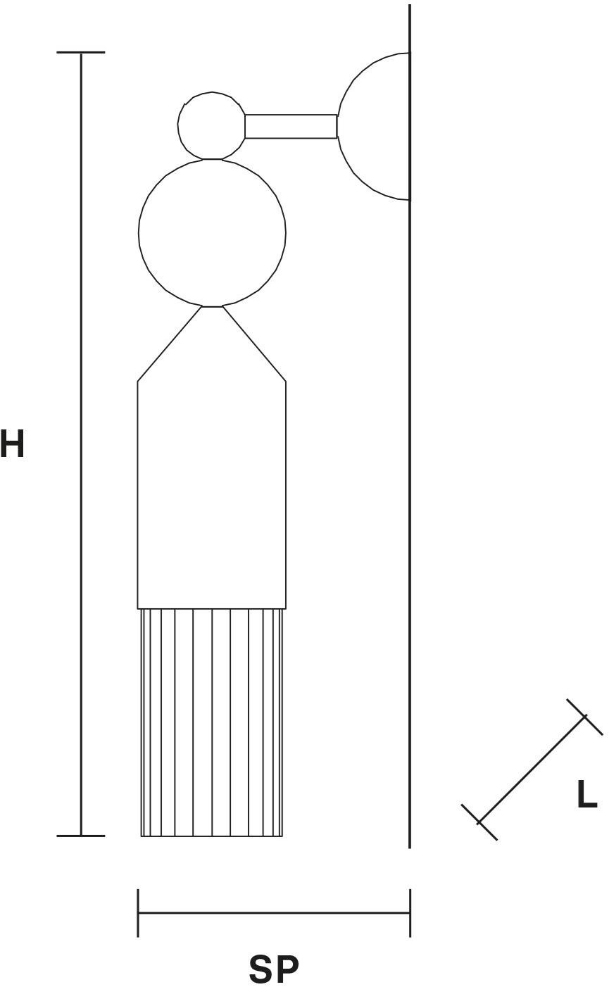 Masiero Бра из крашеного металла Nappe sun-id-1359208 - Вид №1