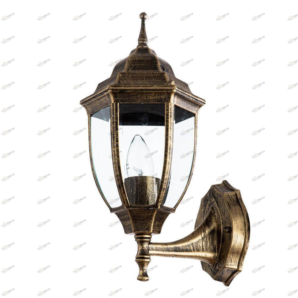 Уличный настенный светильник коричневый Arte Lamp Pegasus A3151AL-1BN ARTE LAMP PEGASUS, ФОНАРЬ 00-3897469 Коричневый;прозрачный 