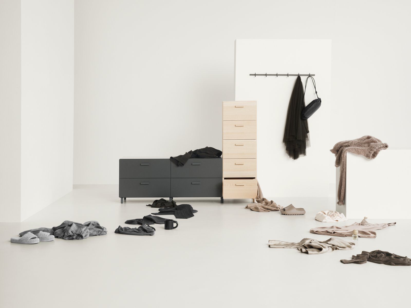 МДФ секционный комод String Furniture Relief ARCH-00117838 - Вид №2