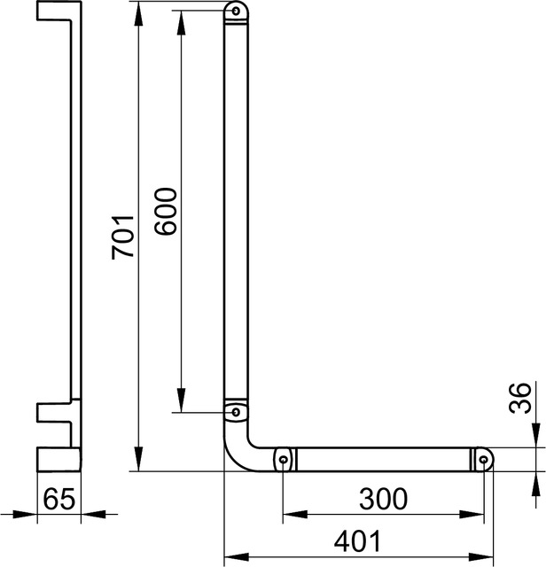 31606010601 Угловой поручень 90° KEUCO Elegance - Вид №2