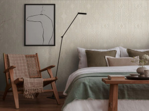 Огнестойкие обои с эффектом ткани