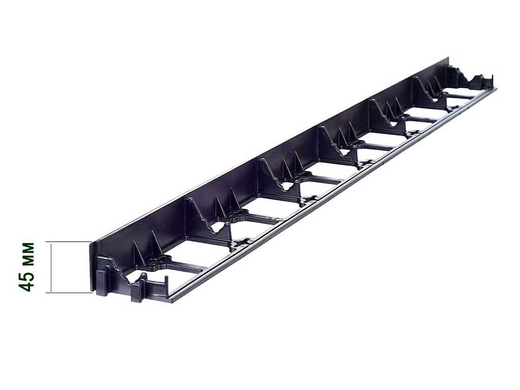 Пластиковый бордюр 45 мм, длина 1 м, зелёный ГеоПластБорд GPBST-33 - Вид №14