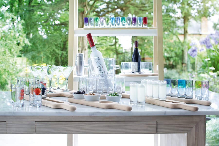 Набор стопок для водки на подставке paddle 77 см прозрачное стекло, 12 штук LSA INTERNATIONAL ДИЗАЙНЕРСКИЕ 00-3863075 Бежевый;прозрачный  - Вид №3