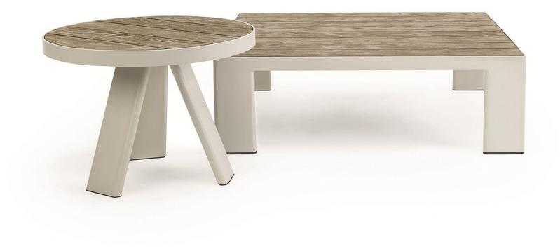 Ethimo Низкий садовый стол из тика Esedra sun-id-1449879 - Вид №1