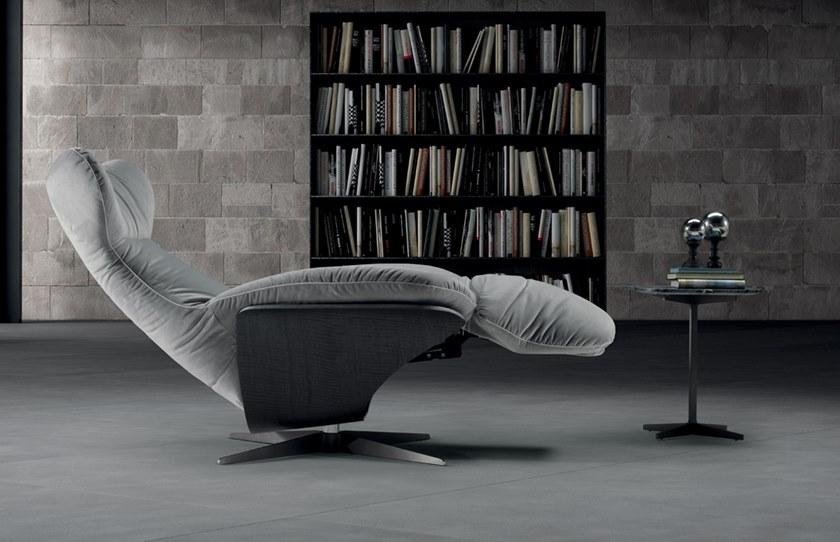 Natuzzi Кресло-реклайнер из ткани с подставкой для ног sun-id-1467073 - Вид №2