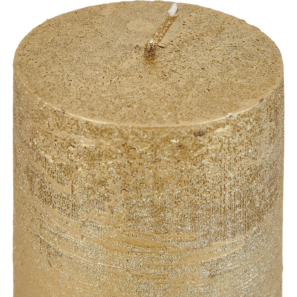 Santreyd: Декоративная свеча-столбик «Рустик» в золотистом оттенке 83305492 STLM-0040298 - Вид №1