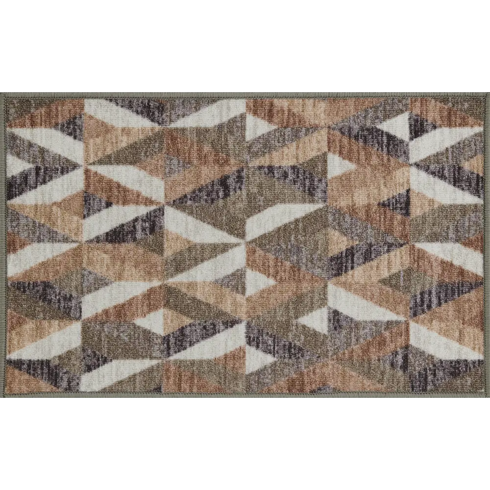 Коврик декоративный нейлон Кристалл 50x80 см цвет серый CTIM STLM-2142278 - Вид №1