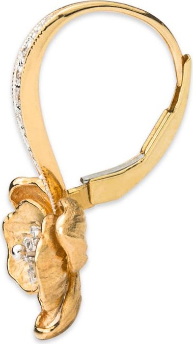 10592428 Michael Aram Серьги "Орхидея" (желтое золото, 750пр) Золото 