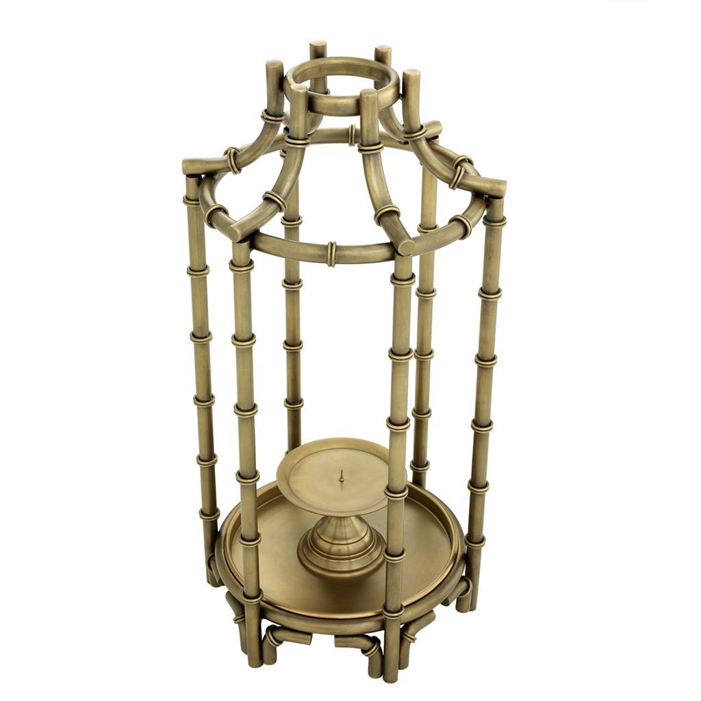 Подсвечник-фонарь металлический латунь Archipelago от Eichholtz EICHHOLTZ EICHHOLTZ 060399 Золото  - Вид №2