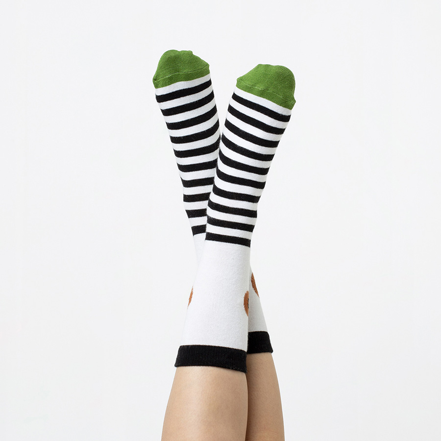 DYEYESOBR Носки eye, коричневые Doiy  - Вид №4