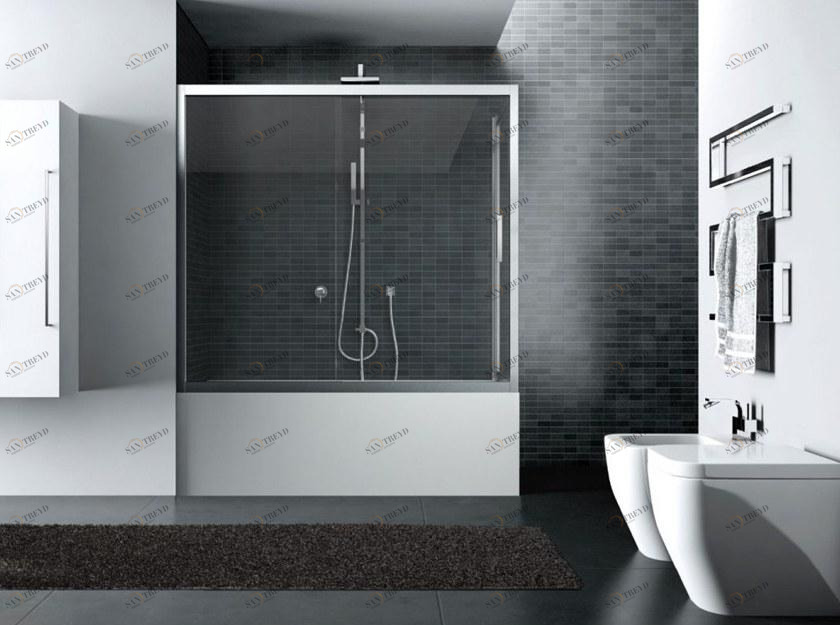 DISENIA Стеклянная перегородка для ванны Quadro sun-id-1484990