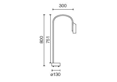 Светодиодный светильник из нержавеющей стали Flos Outdoor Collection-Bollard ARCH-00048436 - Вид №5