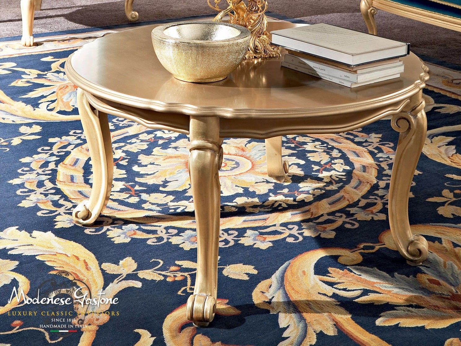 Низкий круглый журнальный столик для гостиной Modenese Luxury Interiors Bella Vita ARCH-00069976