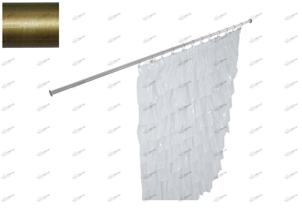 Карниз для ванны Aquanet прямой 130 латунь 00241654