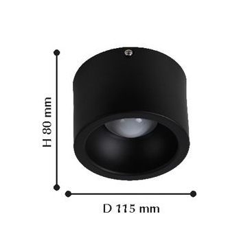 Потолочный светодиодный светильник Favourite Reflector 1994-1C FAVOURITE REFLECTOR BLACK 103425 Черный  - Вид №1